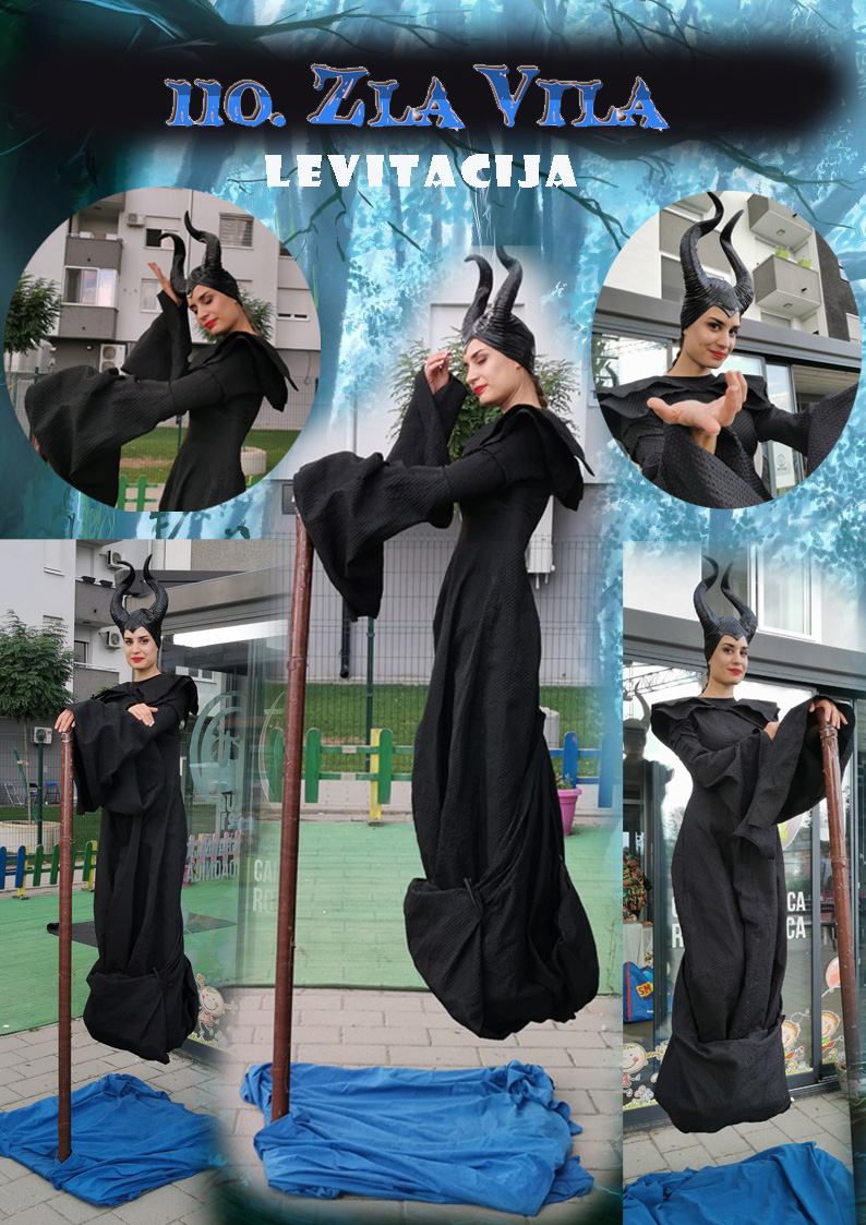Grdana, Zla vila, kostim Grdana, Maleficent walt disney, kostim Grdane, trnova ruzica, Grdana levitacija, Zla vila levitacija, zla vila kostim