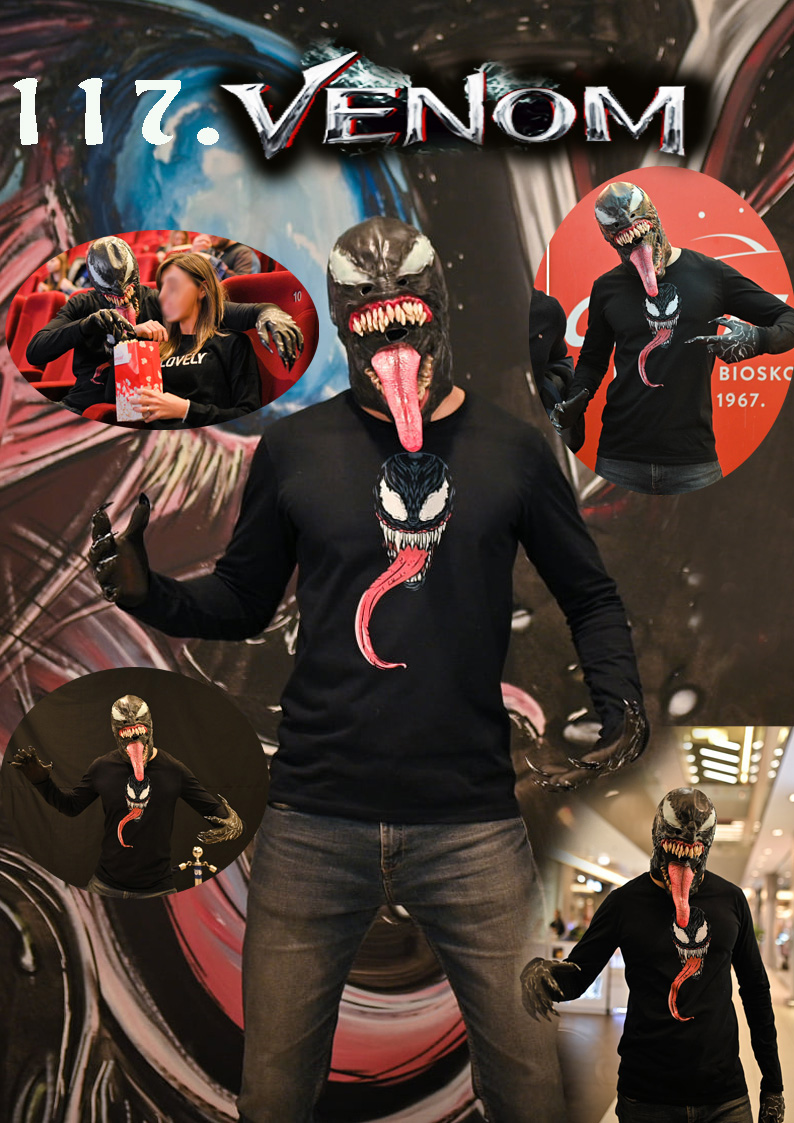 Venom, Kostim venoma, Venom costume, filmski kostimi, animatori u kostimima heroja