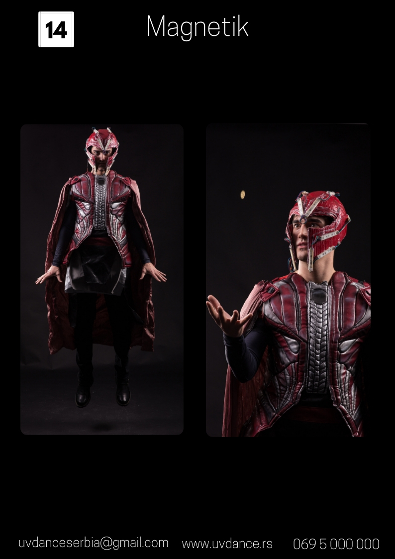 Magnetic, magneto, x man, x man kostimi, filmski heroji, rodjendanska zurka