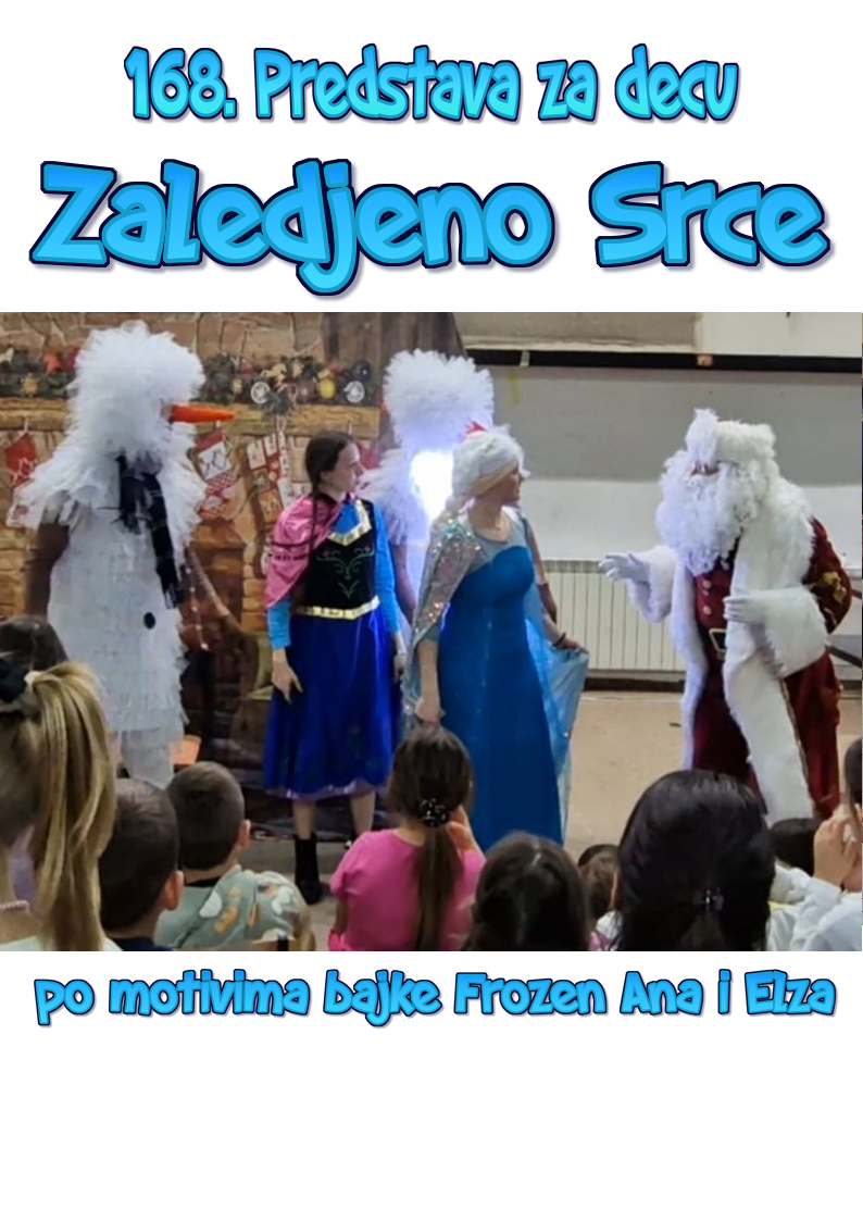 Predstava Zaleđeno srce sa Elzom i Anom, Predstava zaledjeno srce, Elza, Elza i Ana, Frozen, Frozen heart, zaledjeno srce, Elza i Ana predstava za decu, predstave za decije rodjendane