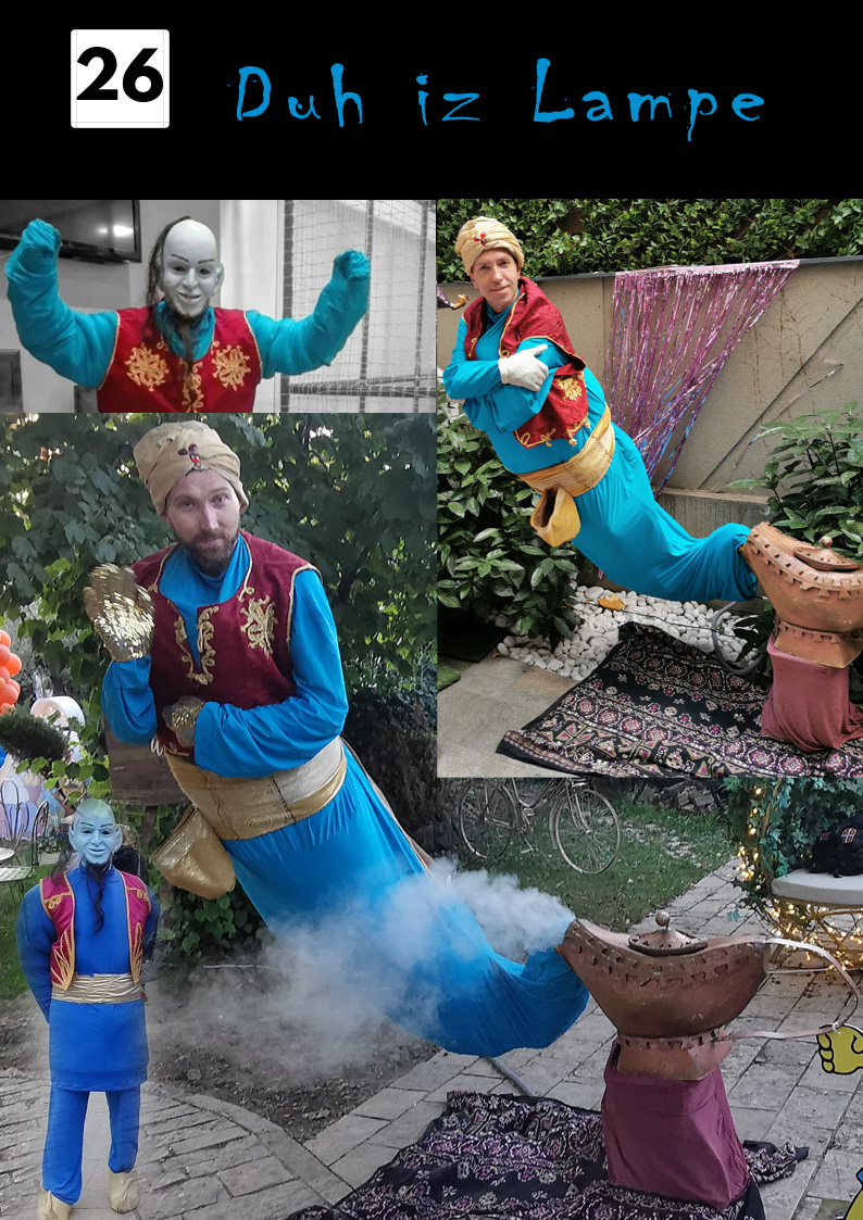 Magična levitacija duh iz lampe učiniće da se osećate kao u bajci, Duh iz lampe, čarobna lampa, Aladin i čarobna lampa, Jinie, genie aladdin, kreativni tim za događaje