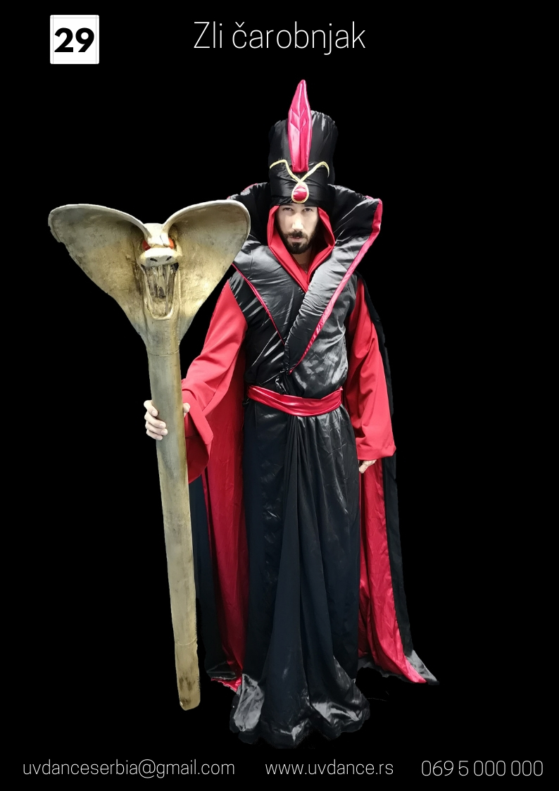 Moćni čarobnjak Jafar začiniće vašu žurku i doneti magiju, Jafar, Džafar, Čarobnjak, Aladin, Aladdin, Aladin i čarobna lampa, duh iz lampe, Jasmin