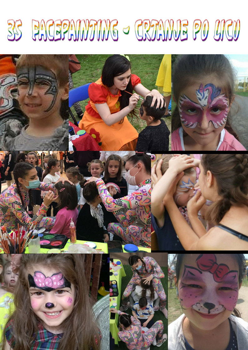 Facepainting crtanje po licu za najkreativnije dečije rođendane i festivale, facepainting, fejspenting, crtanje po licu, crtanje lica, animatori beograd cena,facepainting i animacija, zabavni sadržaj za tim bilding