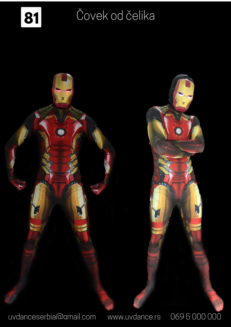 Iron man čovek od čelika za super snažne žurke, Iron man, Marvel studios, Iron man costume, kostim iron mena, avengers, Iron man kostim za rodjendane, marvelovi junaci