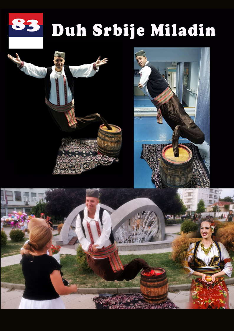 Magični duh iz bureta doneće pravih etno duh Srbije na vaš festival i proslavu, Duh iz bureta, Levitacija duh iz bureta, Duh Srbije Miladin, Duh Miladin, Levitacija duh iz bureta, festivali, karnevali, rođendanska animacija
